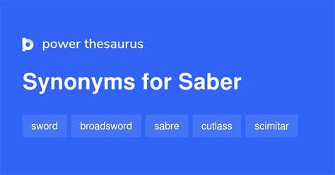 saber synonym|3 Synonyms & Antonyms for SABER .